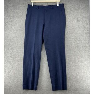 Vince Dress Pants Men Size 32x30 Blue 100% Wool Vitale Barbaris Canonico Office